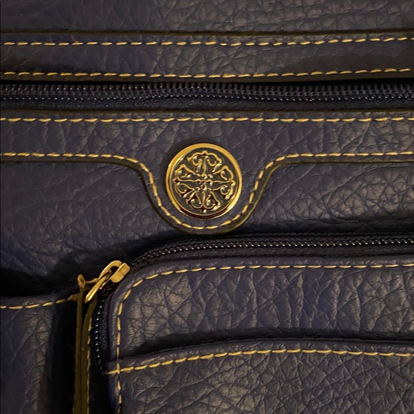 Blue Shoulder Bag with Multiple Pockets - Picture 2 of 7